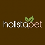 holistapet logo on brown background